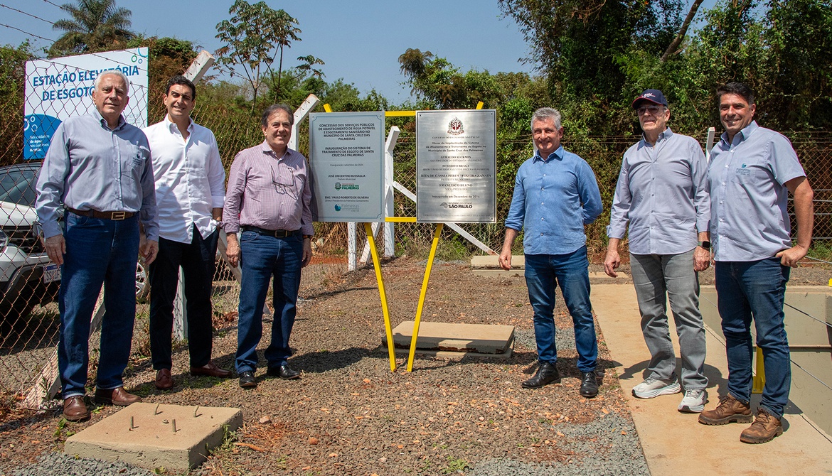 Palmeiras Saneamento inaugura Sistema de Tratamento de Esgoto do município.